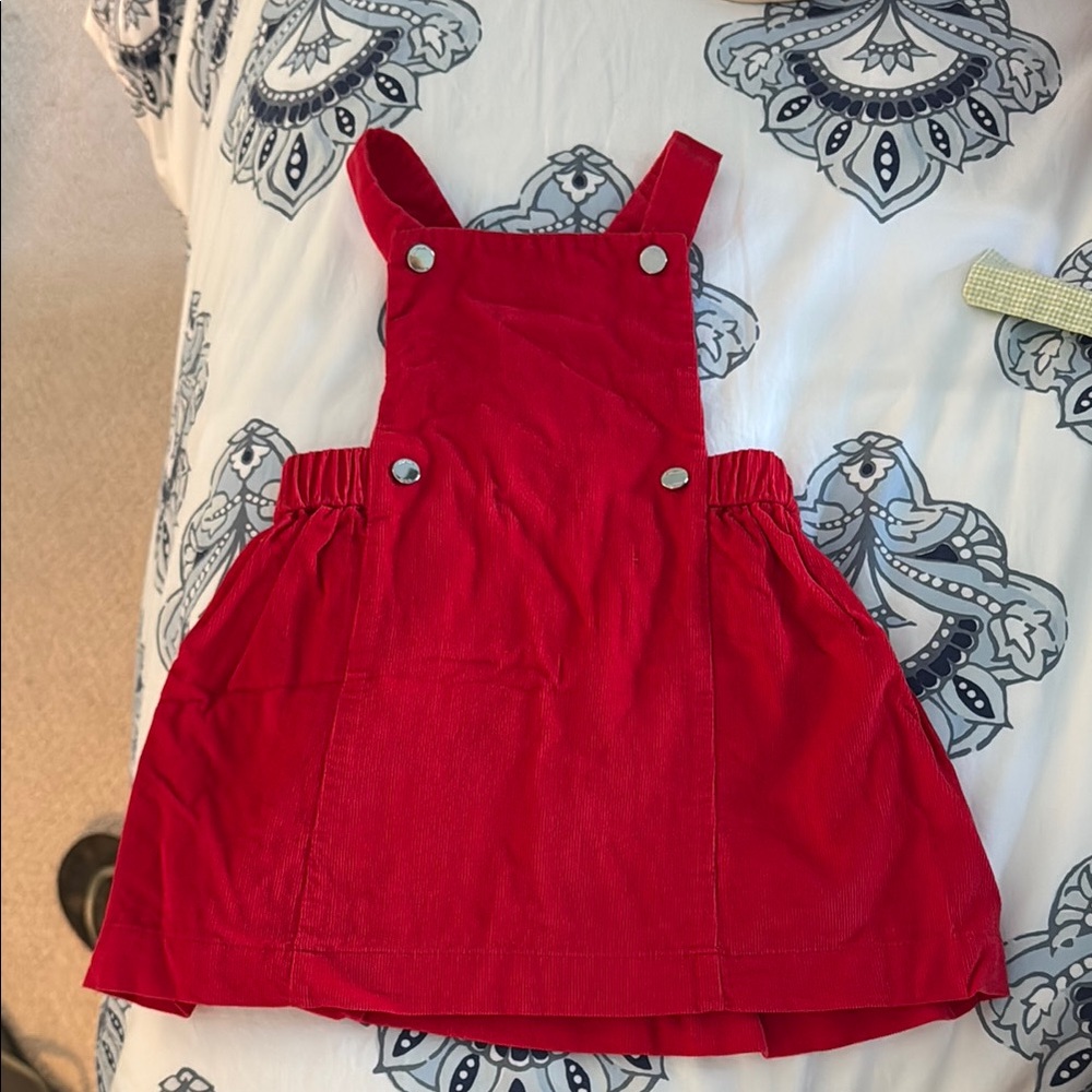 Red Jacadi Corduroy jumper 24M